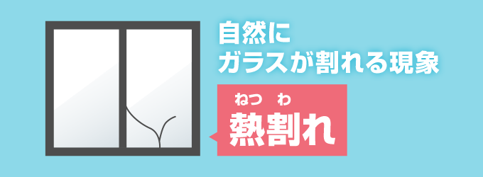 「熱割れ（ねつわれ）」という、夏や冬の気温の変化が大きい季節に起こりやすい現象です。