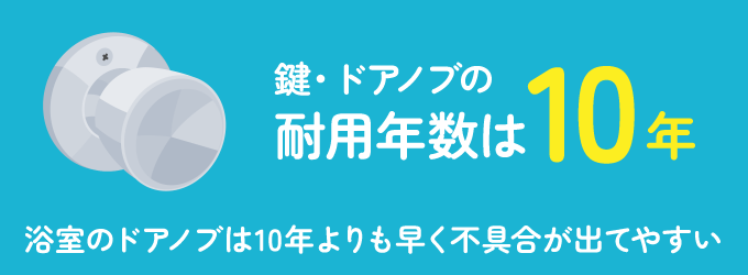 一般的な鍵の耐用年数は10年とされています。