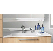 洗面台の種類と選び方 蛇口が上につくタイプ シャワーヘッド付き等おしゃれな洗面台を紹介