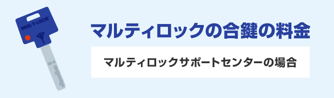 輸入・販売元のTACトレーディング株式会社が運営している「マルティロックサポートセンター」に合鍵を注文をする