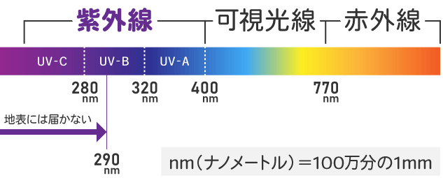 紫外線の種類