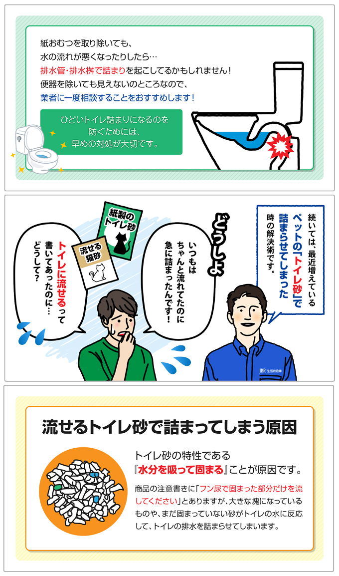 トイレつまり トイレが詰まったときの直し方